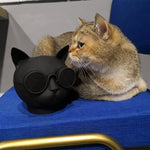T8 ミニ猫型ステレオワイヤレスBluetoothスピーカー、ハンズフリー/TFカード/FM対応