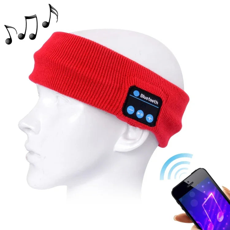 編み込みBluetoothハンズフリースポーツ音楽ヘッドバンド、マイク付き、iPhone／Samsungおよびその他Bluetoothデバイス対応