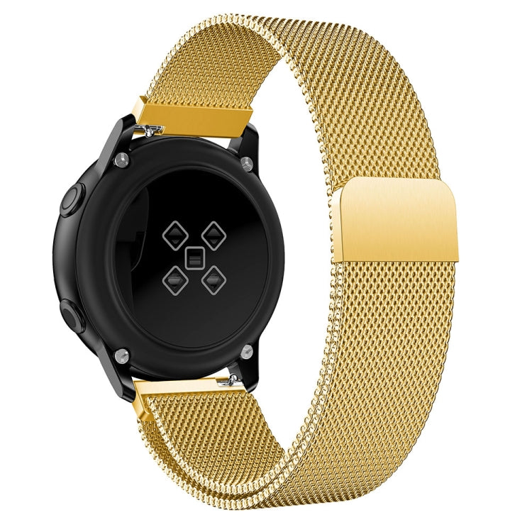 Milanis 磁気ステンレススチールメッシュリストストラップウォッチバンド、Galaxy Watch Active 20mm用