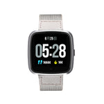 DTNO.1 G12 1.3インチOLEDカラースクリーンスマートブレスレット IP67防水、ナイロンウォッチバンド、着信通知対応／心拍数モニタリング／座りすぎ注意通知／マルチスポーツモード対応