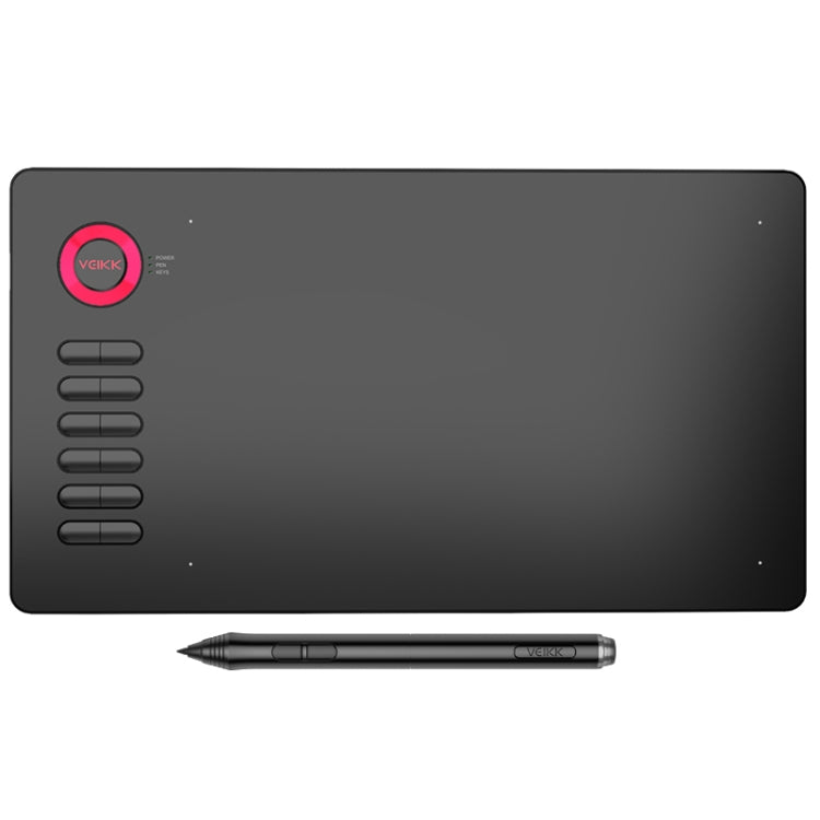 VEIKK A15 10x6インチ 5080 LPI スマートタッチ 電子グラフィックタブレット Type-Cインターフェース付き、A15 ゴールド、A15 ブルー、A15 レッド