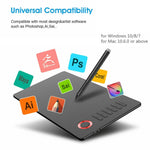 VEIKK A15 10x6インチ 5080 LPI スマートタッチ 電子グラフィックタブレット Type-Cインターフェース付き、A15 ゴールド、A15 ブルー、A15 レッド
