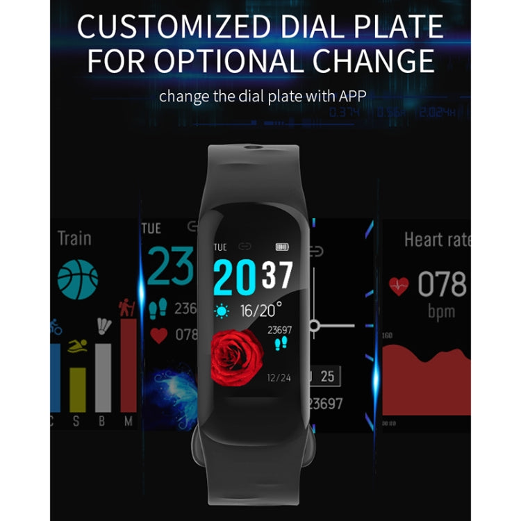 H29 1.14インチIPSカラースクリーンスマートブレスレット IP67防水、歩数計 / 着信リマインダー / 心拍数モニタリング / 睡眠モニタリング対応