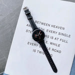 Samsung Galaxy Watch 22mm スマートウォッチ ユニバーサル両面レザー小型ウォッチバンド、22mm