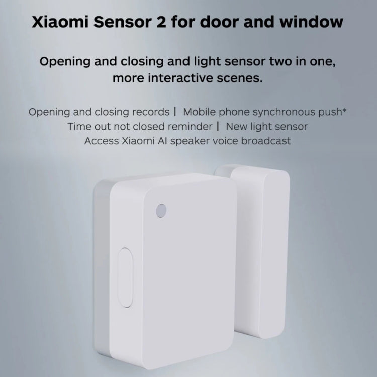 Xiaomi純正 インテリジェントミニドア・ウィンドウセンサー Xiaomiスマートホームスイートデバイス用 Xiaomi多機能ゲートウェイ対応 (CA1001)