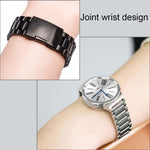 Samsung Gear S2 Classicスマートウォッチ バタフライバックル7ビーズステンレススチールウォッチバンド