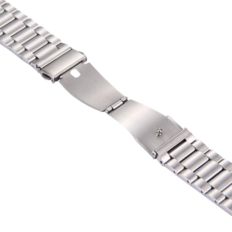 22mm Three Flat Buckle For Samsung Gear S2 Classic Smart Watch Butterfly Buckle 3 Beads Stainless Steel Watchband