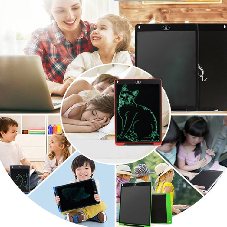 ポータブル 12インチ LCDライティングタブレット ドローインググラフィティ 電子手書きパッド メッセージグラフィックスボード 下書き用紙 書きペン付き、12インチ ブラック、12インチ グリーン、12インチ ブルー、12インチ レッド、12インチ ホワイト