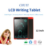 ポータブル 12インチ LCDライティングタブレット ドローインググラフィティ 電子手書きパッド メッセージグラフィックスボード 下書き用紙 書きペン付き、12インチ ブラック、12インチ グリーン、12インチ ブルー、12インチ レッド、12インチ ホワイト