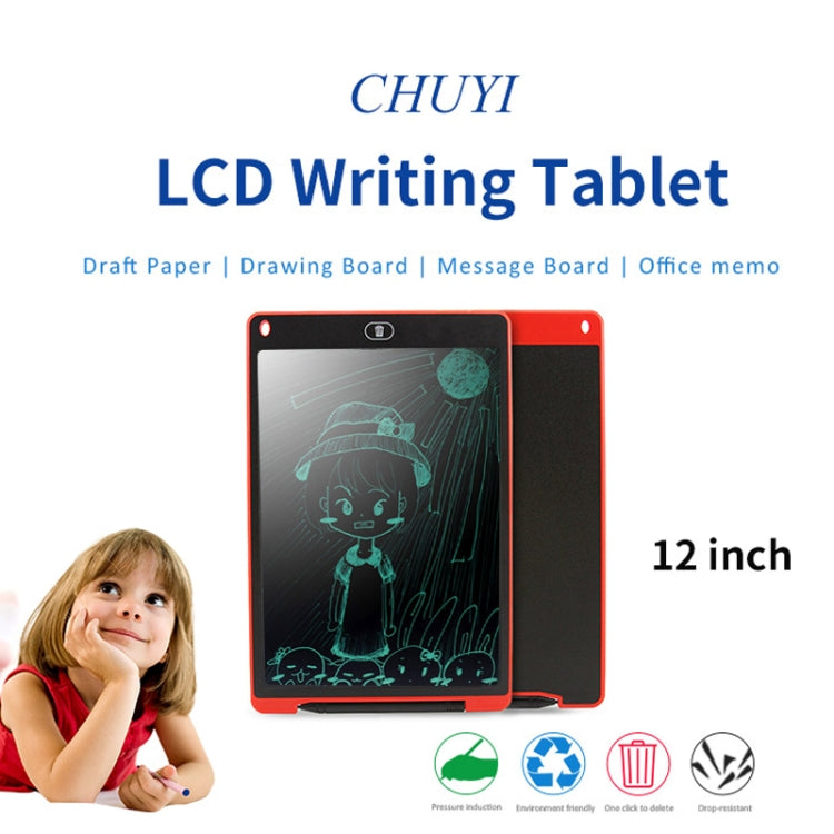 ポータブル 12インチ LCDライティングタブレット ドローインググラフィティ 電子手書きパッド メッセージグラフィックスボード 下書き用紙 書きペン付き、12インチ ブラック、12インチ グリーン、12インチ ブルー、12インチ レッド、12インチ ホワイト