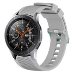 Galaxy Watch 46mm用縦目柄ウォッチバンド