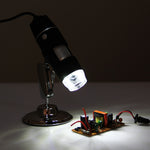 1000倍拡大鏡 0.3MPイメージセンサー USBデジタル顕微鏡 8LED＆プロフェッショナルスタンド付き 1000X