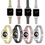 カラフルダイヤモンド ステンレススチール Apple Watch バンド Series 7 41mm / 6 & SE & 5 & 4 40mm / 3 & 2 & 1 38mm 用