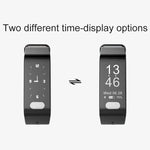 TLW T6 フィットネストラッカー 0.96インチ OLED ディスプレイ リストバンドスマートブレスレット、スポーツモード/心電図/心拍数モニター/血圧/睡眠モニター対応、T6 ブラック、T6 ブルー、T6 レッド