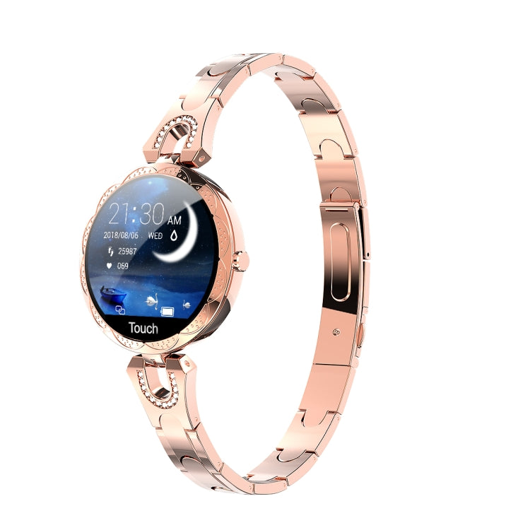 AK15 ファッションスマート女性用ブレスレット、1.08インチカラーLCDスクリーン、IP67防水、心拍数モニタリング／睡眠モニタリング／リモート撮影対応