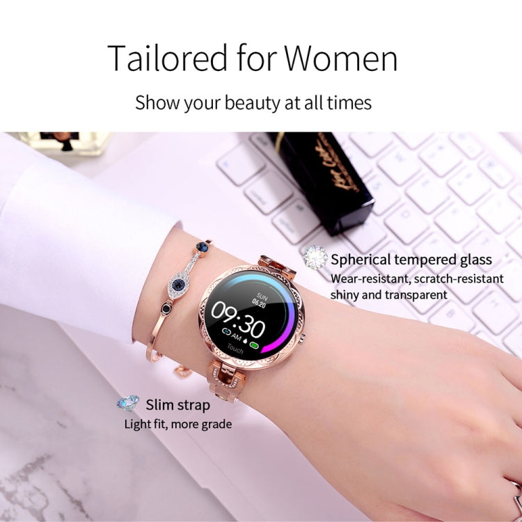 AK15 ファッションスマート女性用ブレスレット、1.08インチカラーLCDスクリーン、IP67防水、心拍数モニタリング／睡眠モニタリング／リモート撮影対応