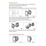 BHT-002GBLW 16A負荷 電子加熱タイプ LCDデジタル暖房用ルームサーモスタット センサー＆時間表示付き、WiFi制御、BHT-002GBLW 16A（ブラック）電子加熱タイプ、BHT-002GBLW 16A（ホワイト）電子加熱タイプ