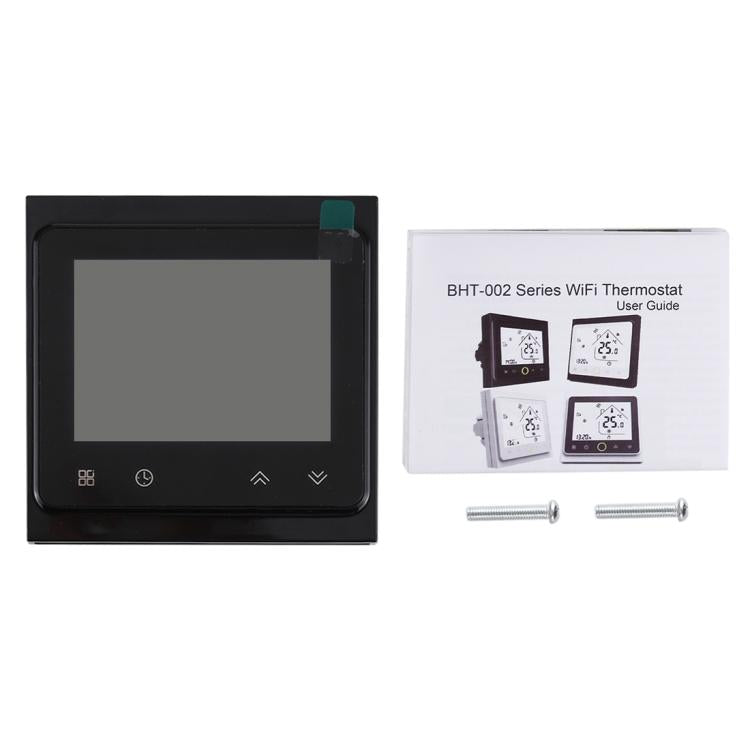 BHT-002GALW 3A負荷 水加熱タイプ LCDデジタル暖房用ルームサーモスタット 時間表示付き、WiFi制御、BHT-002GBLW 3A（ブラック）水加熱タイプ、BHT-002GBLW 3A（ホワイト）水加熱タイプ