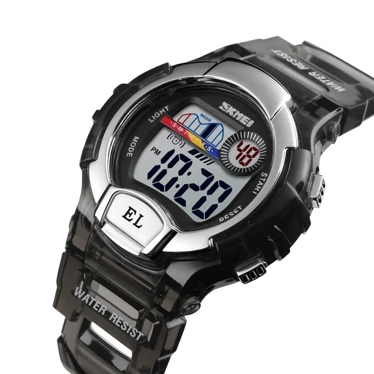 SKMEI 1450 Women Transparent Digital Watch 50m Waterproof Sports Watch with LED Light