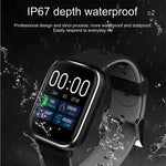 Q58S 1.3インチ TFT タッチスクリーン IP67 防水スマートウォッチ、通話リマインダー/心拍数モニタリング/血圧モニタリング/睡眠モニタリング対応