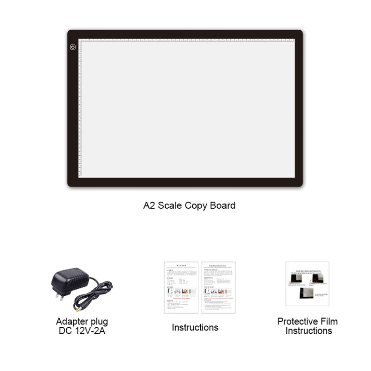 23W 12V LED 3段階調光可能 A2アクリルコピー板 アニメスケッチ用スケッチパッド EUプラグ付き