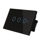 TC120 Wifi Smart Light Switch Glass Screen Touch Panel Voice Control Wireless Wall Switch Work with Alexa Echo / Google Home