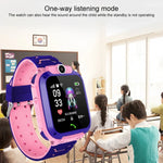 Q120 1.44インチ カラー画面 子供用スマートウォッチ IP67 防水、LBS 位置情報/双方向通話/ワンキー応急処置/音声モニタリング/Setracker アプリ対応
