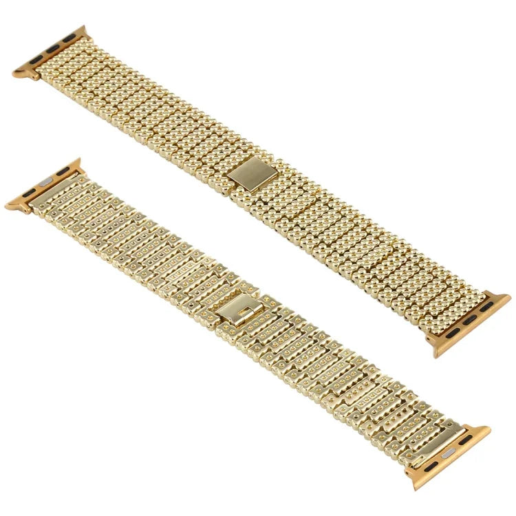 Apple Watch Ultra 49mm & Watch Ultra 2 49mm / Series 10 46mm / 9&8&7 45mm / SE 3&SE 2&6&SE&5&4 44mm / 3&2&1 42mm 用 九珠ステンレススチールリストストラップ時計バンド, Apple Watch Series 7 45mm / 6 & SE & 5 & 4 44mm / 3 & 2 & 1 42mm 用