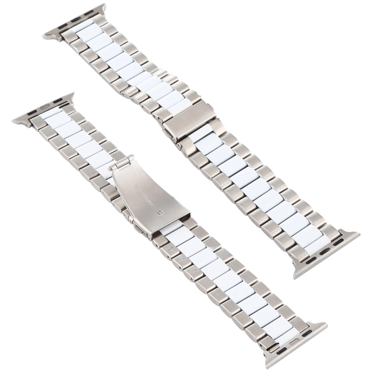 Apple Watch Series 10 42mm / 9&8&7 41mm / SE 3&SE 2&6&SE&5&4 40mm / 3&2&1 38mm 用 ステンレススチールリストストラップウォッチバンド、Apple Watch Series 8&7 41mm / SE 2&6&SE&5&4 40mm / 3&2&1 38mm 用