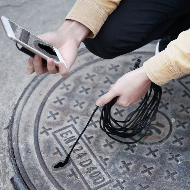 YPC110 8mm 2.0MP HDカメラ WiFi内視鏡スネークチューブ検査カメラ 8LED付き 防水IP68 レンズ直径: 8mm 長さ: 3.5m ハードライン, 3.5mハードライン