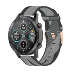 22mmストライプ織りナイロンリストストラップウォッチバンド Huawei GT / GT2 46mm、Honor Magic Watch 2 46mm / Magic用