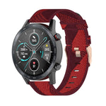 22mmストライプ織りナイロンリストストラップウォッチバンド Huawei GT / GT2 46mm、Honor Magic Watch 2 46mm / Magic用