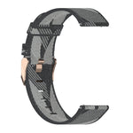 Galaxy Watch 46mm / Gear S3用22mmストライプ織りナイロンリストストラップウォッチバンド
