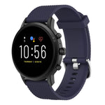 22mm Texture Silicone Wrist Strap Watch Band for Fossil Gen 5 Carlyle, Gen 5 Julianna, Gen 5 Garrett, Gen 5 Carlyle HR