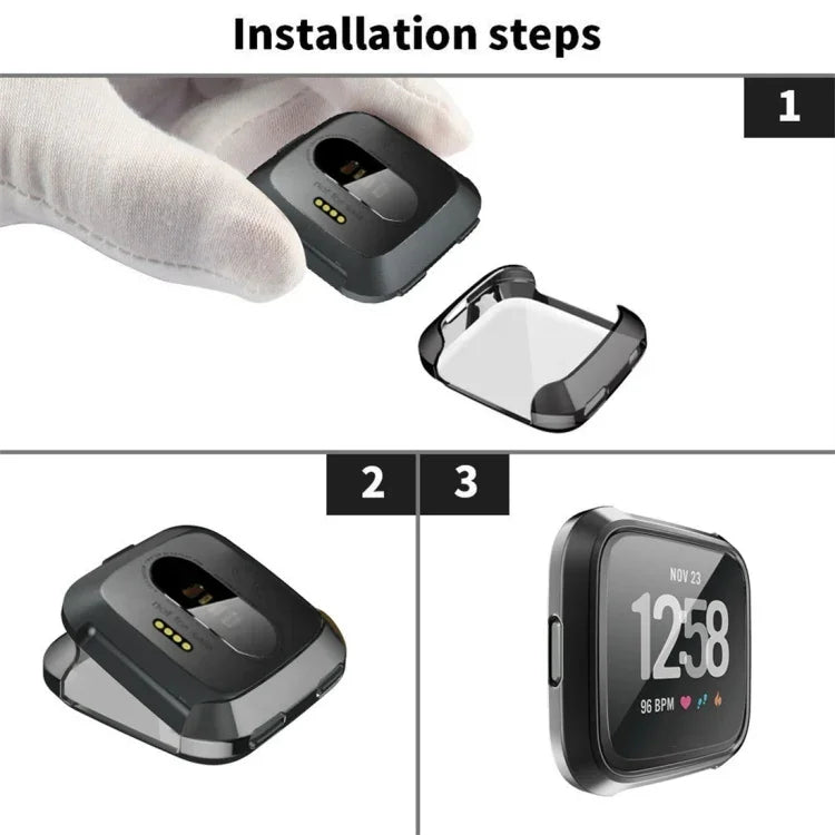 Fitbit Versa用スマートウォッチソフトTPU保護ケース