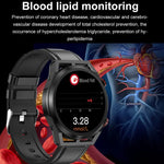 ET310 1.39インチ IPS画面 IP67 防水 シリコンバンド スマートウォッチ、体温モニタリング / ECG 対応、ET310