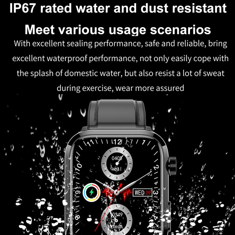 ET210 1.91インチ IPS画面 IP67 防水 シリコンバンド スマートウォッチ、体温モニタリング / ECG 対応、ET210