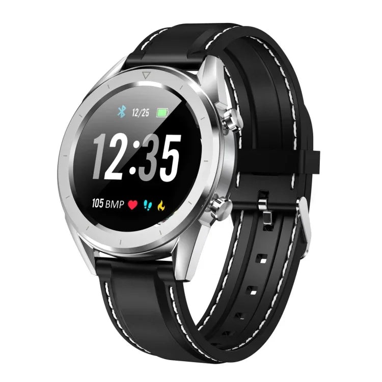 DT28 1.54インチ IP68防水 シリコンストラップ スマートウォッチ Bluetooth 4.2、着信通知／血圧モニタリング／ウォッチ決済対応