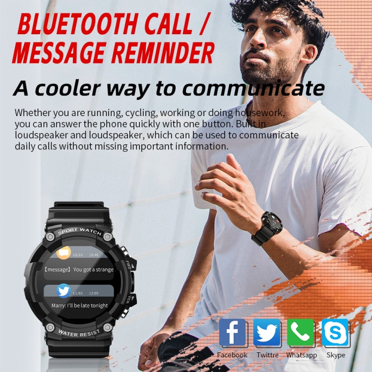 LOKMAT ATTACK 3 1.28インチ TFT画面 スポーツフィットネススマートウォッチ、Bluetooth通話対応、ATTACK 3
