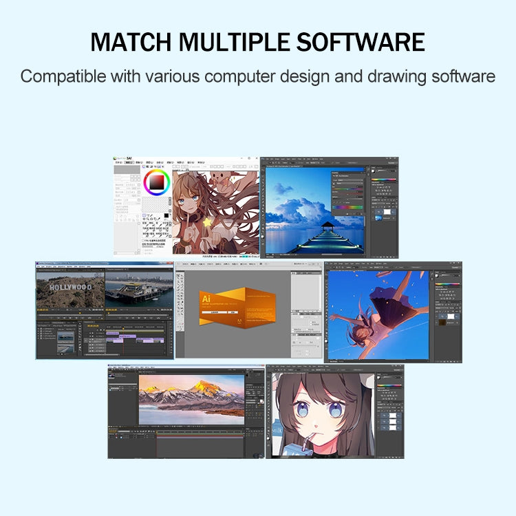 10Moons G10 スマートフォン・タブレット用描画デジタルスクリーン 8192パッシブペン付き
