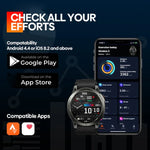 Zeblaze Stratos 3 1.43インチ AMOLED画面 IP68 防水スマートウォッチ、Bluetooth通話 / GPS 対応、Stratos 3