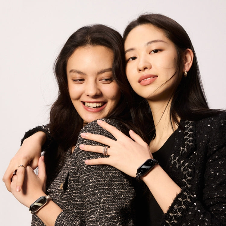 Original For Xiaomi Mi Band 8 Fashion Stainless Steel Bracelet