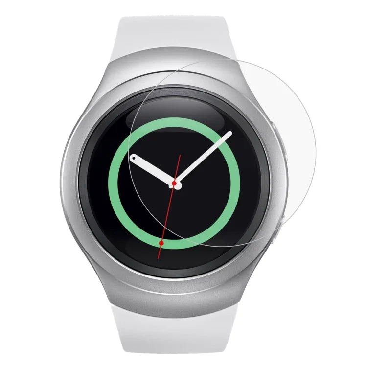 2枚セット ENKAY Hat-Prince Samsung Gear S2 スマートウォッチ用 0.2mm 9H 表面硬度 2.15D 防爆強化ガラススクリーンフィルム