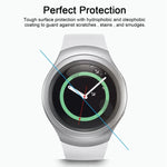 2枚セット ENKAY Hat-Prince Samsung Gear S2 スマートウォッチ用 0.2mm 9H 表面硬度 2.15D 防爆強化ガラススクリーンフィルム