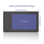 HUION Inspiroyシリーズ H950P 5080LPI プロフェッショナルアートUSBグラフィックス描画タブレット Windows/Mac OS対応、バッテリーフリーペン付き