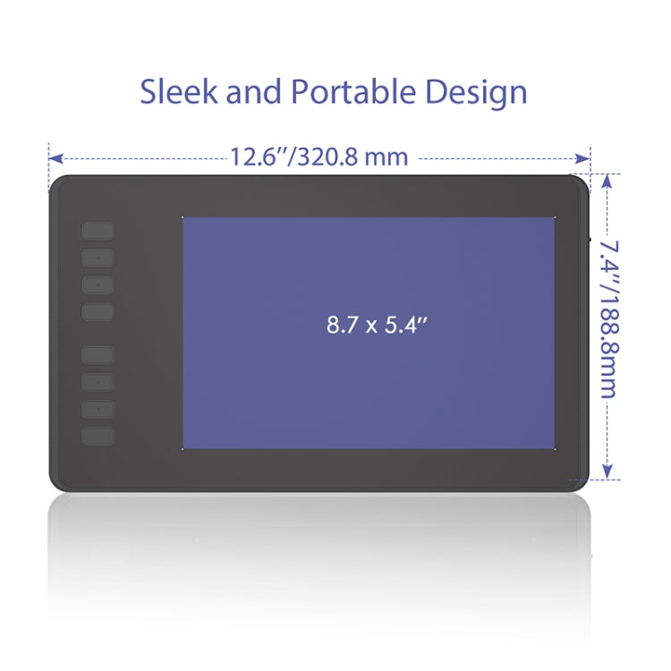 HUION Inspiroyシリーズ H950P 5080LPI プロフェッショナルアートUSBグラフィックス描画タブレット Windows/Mac OS対応、バッテリーフリーペン付き