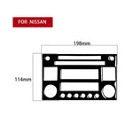 For Nissan 350Z 2003-2009 Car CD Radio Playback Panel Decorative Stickers, Left and Right Drive Universal, Car CD Radio Playback Panel