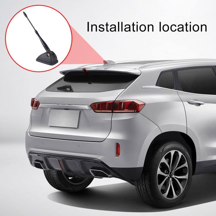YQ-615A 15.5x1.3cm Car Radio Roof Enhanced Signal Antenna Mast, YQ-615A