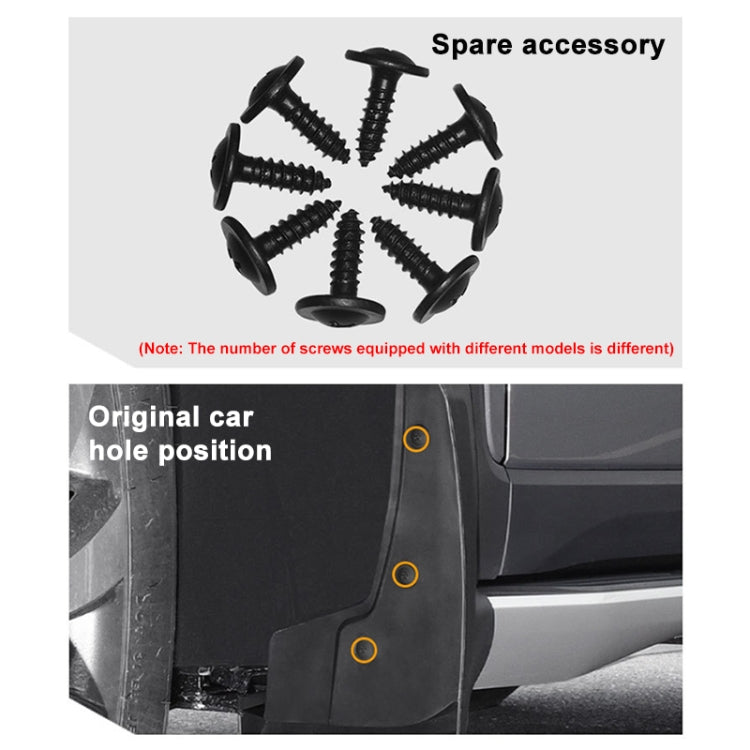 For Volkswagen Touareg 2011-2018 4pcs/Set Car Auto Soft Plastic Splash Flaps Fender Guard, For Volkswagen Touareg 2011-2018