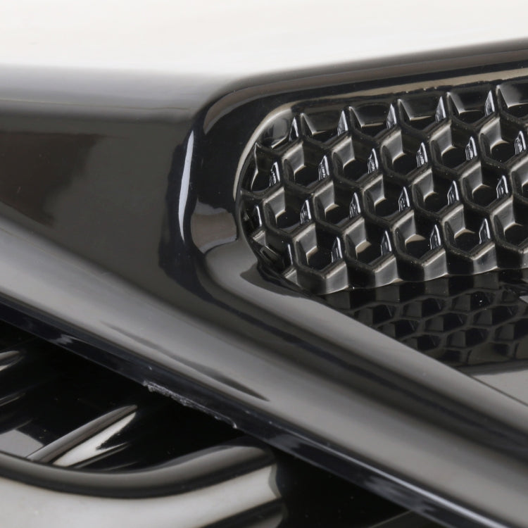 HD-713 1 Pair Car Hood Decorative Stickers Fender Air Vents Sticker, Black
